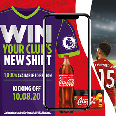 Coca-Cola On-Pack Promotion to win a football shirt.