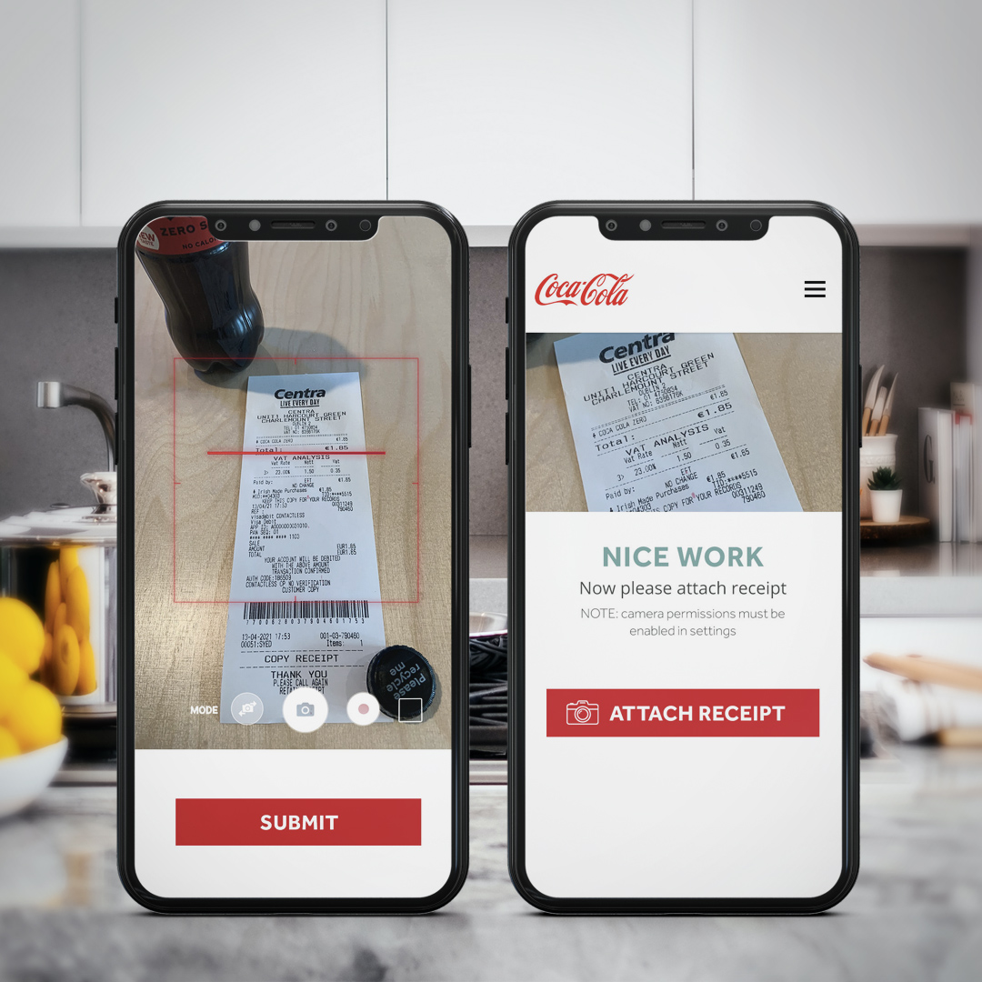 Coca-Cola Receipt-Scan-and-Win Competition Website Design