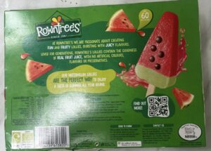 QR Code Packaging- Rowntree Ice Lollies
